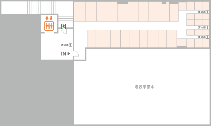 ちょっ蔵くんのトランクルーム　C・Dフロアの間取り図